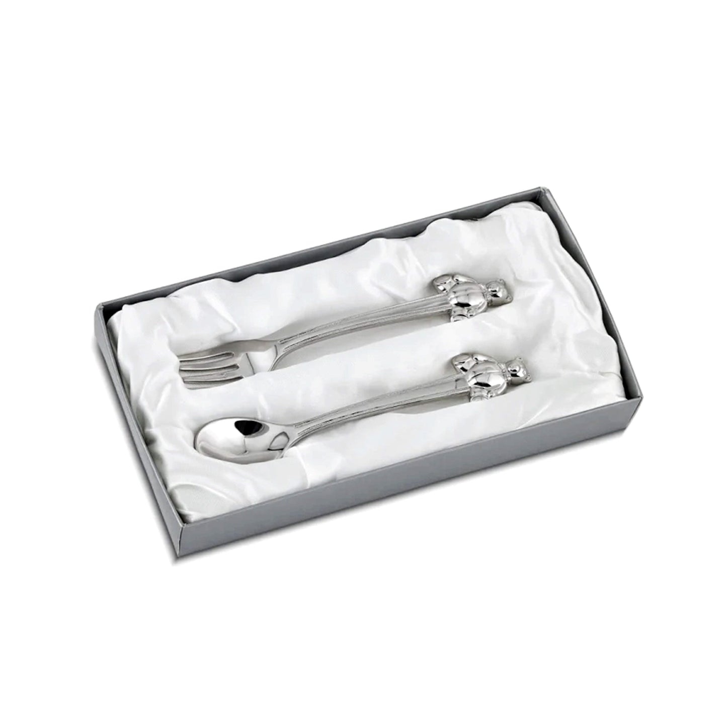 Teddy Bear Handle Baby Spoon & Fork Set-1