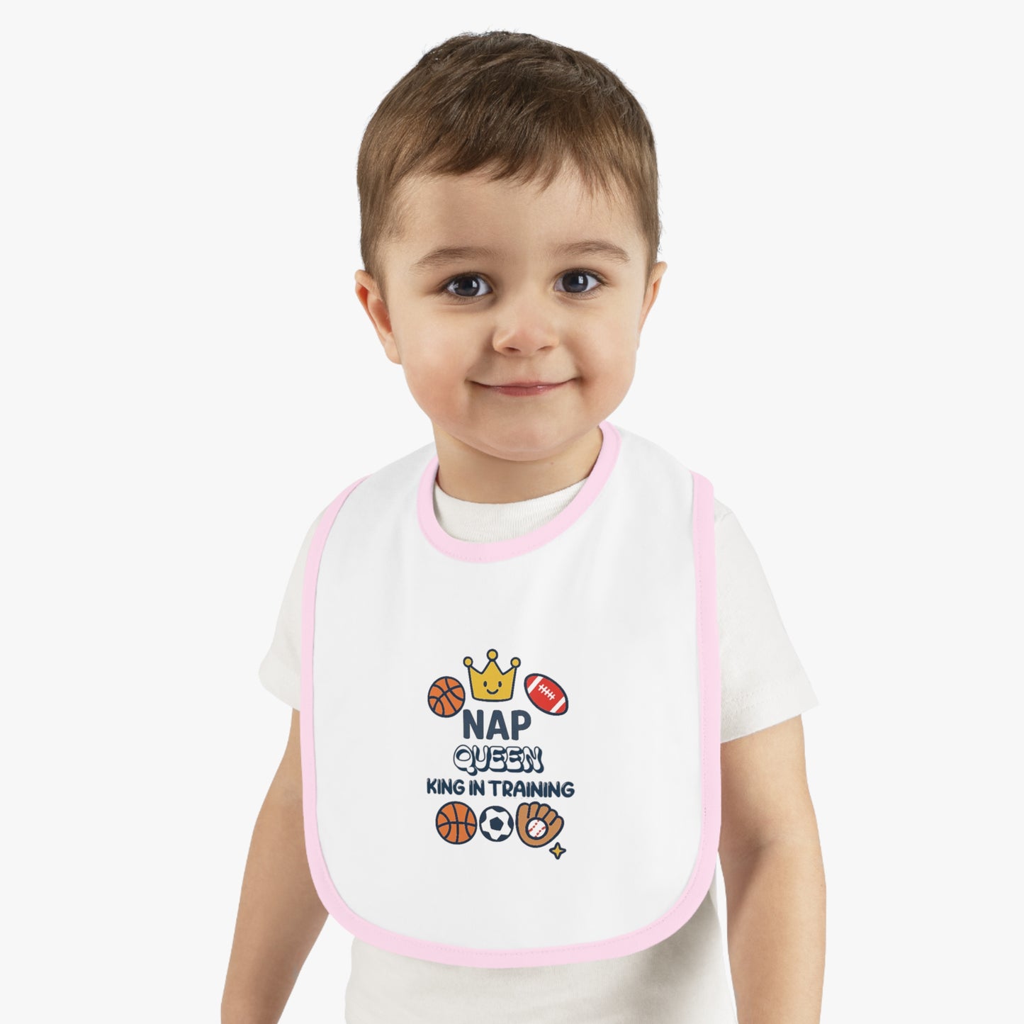 Baby Sports Bib Nap Queen in Training