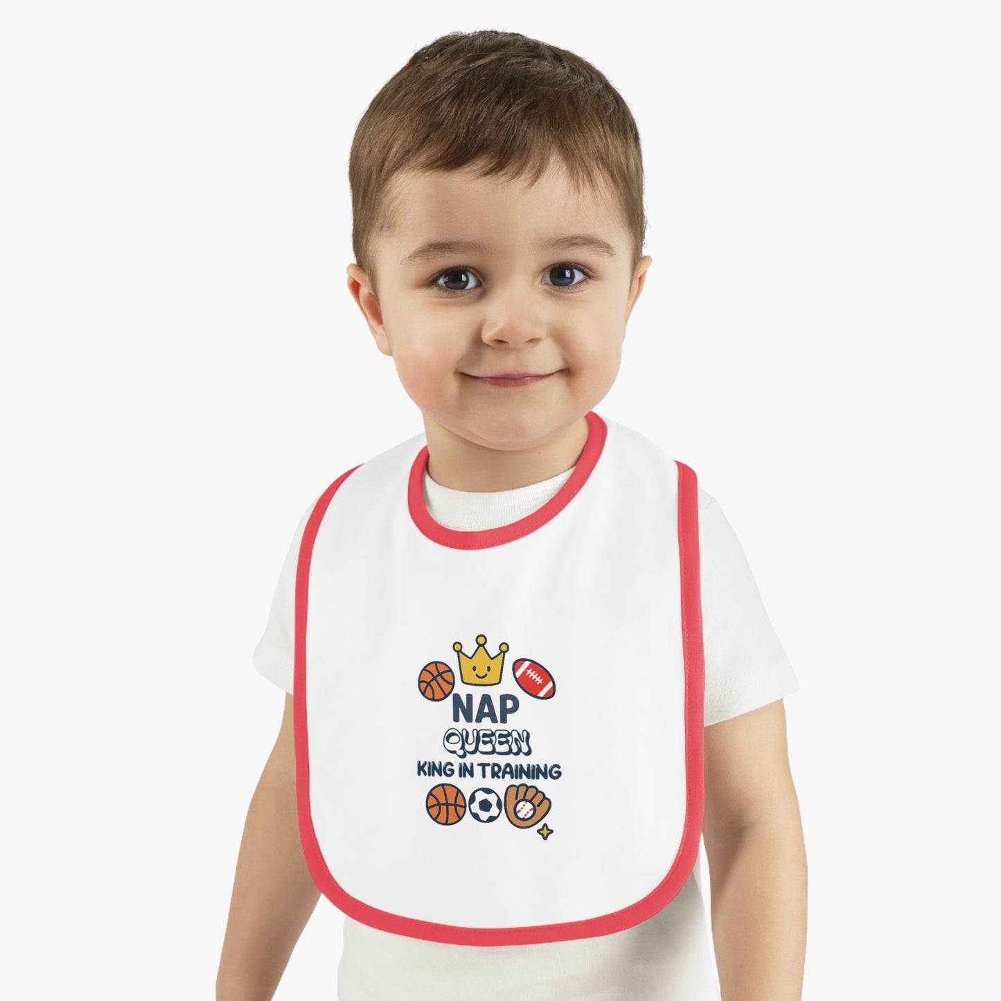 Baby Sports Bib Nap Queen in Training