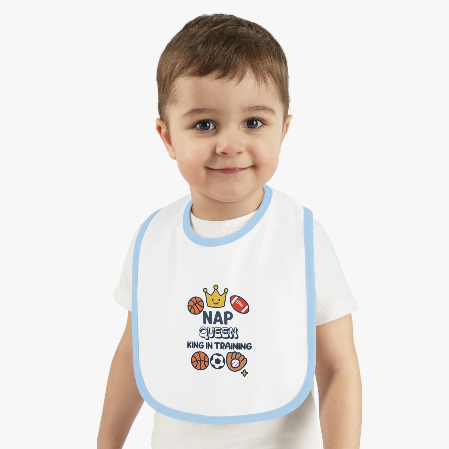 Baby Sports Bib Nap Queen in Training