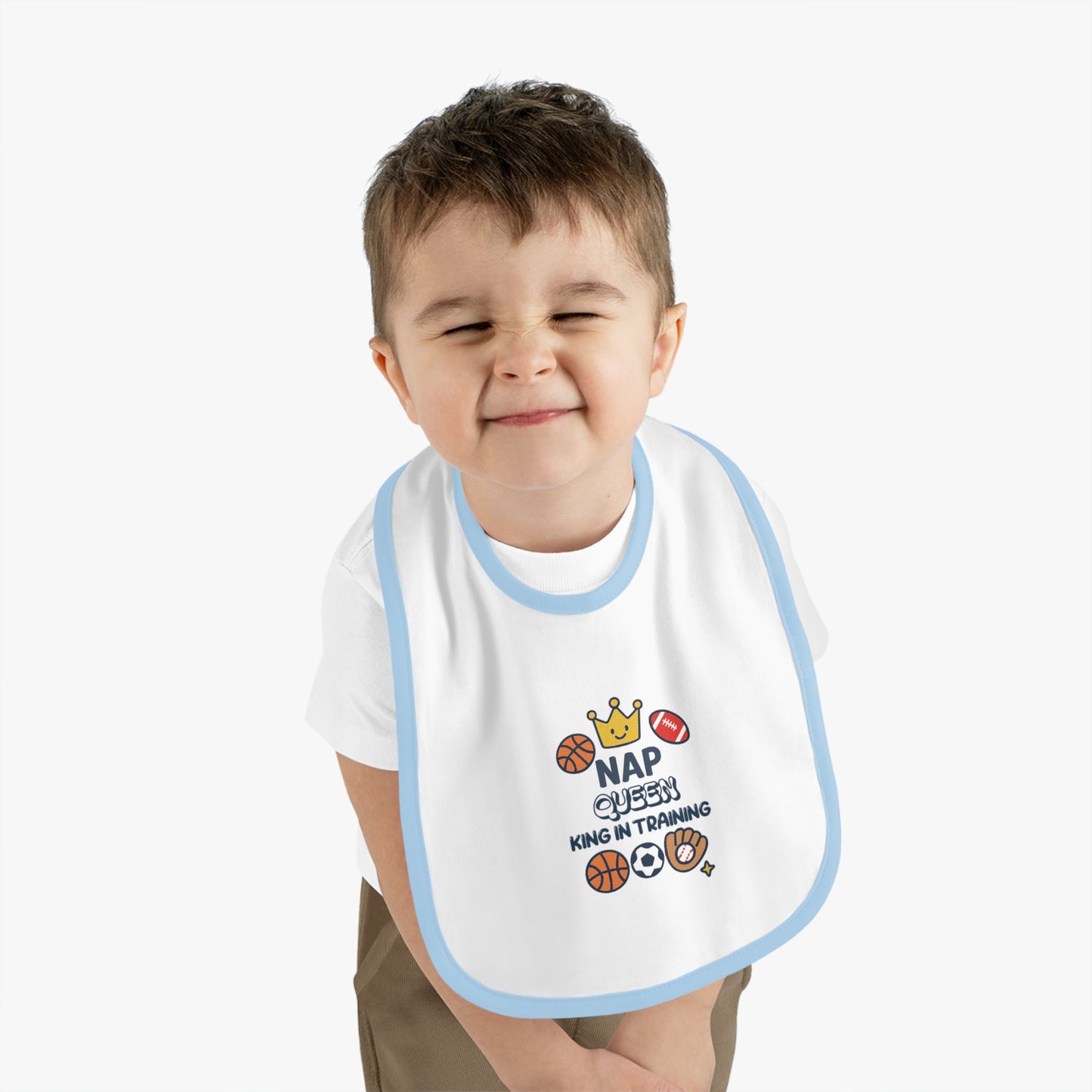 Baby Sports Bib Nap Queen in Training