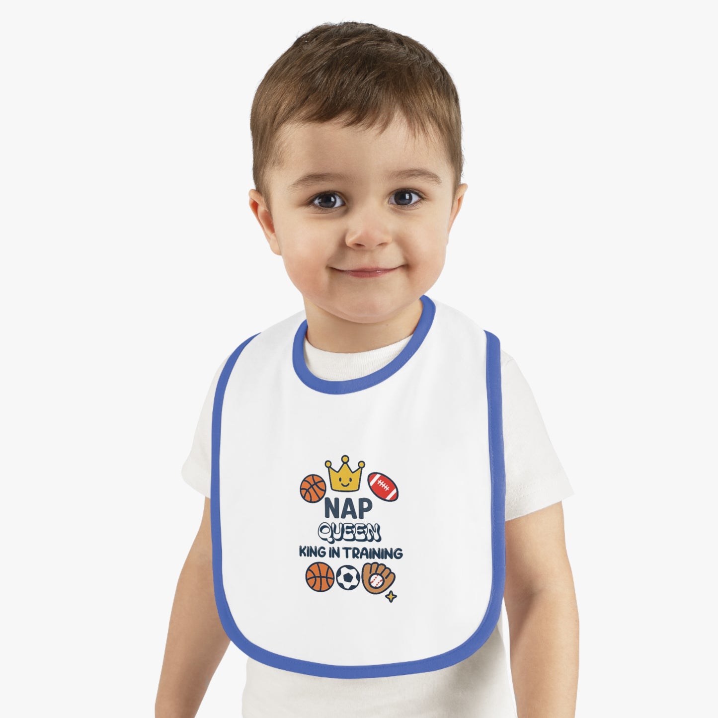 Baby Sports Bib Nap Queen in Training