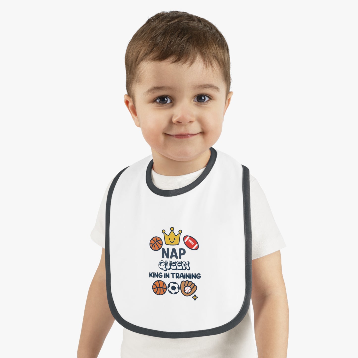 Baby Sports Bib Nap Queen in Training