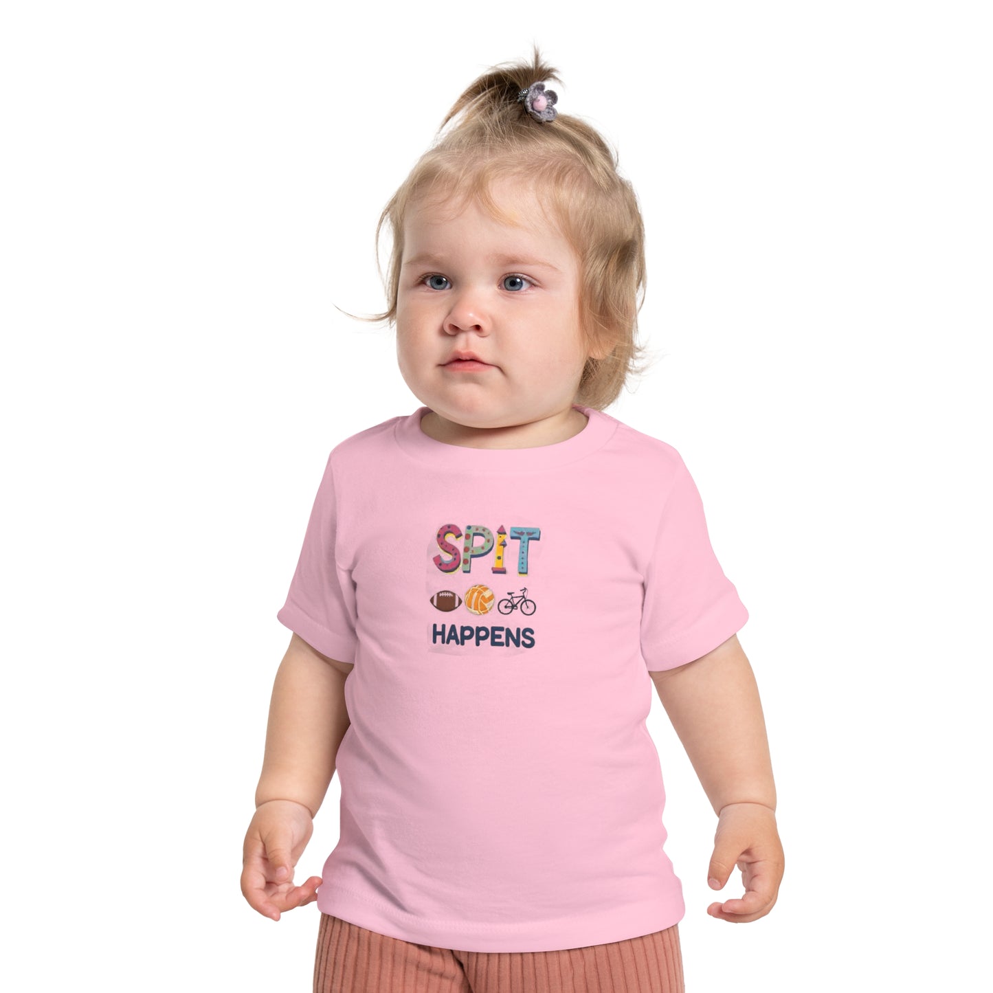 Funny Baby T-Shirt - Spit Happens