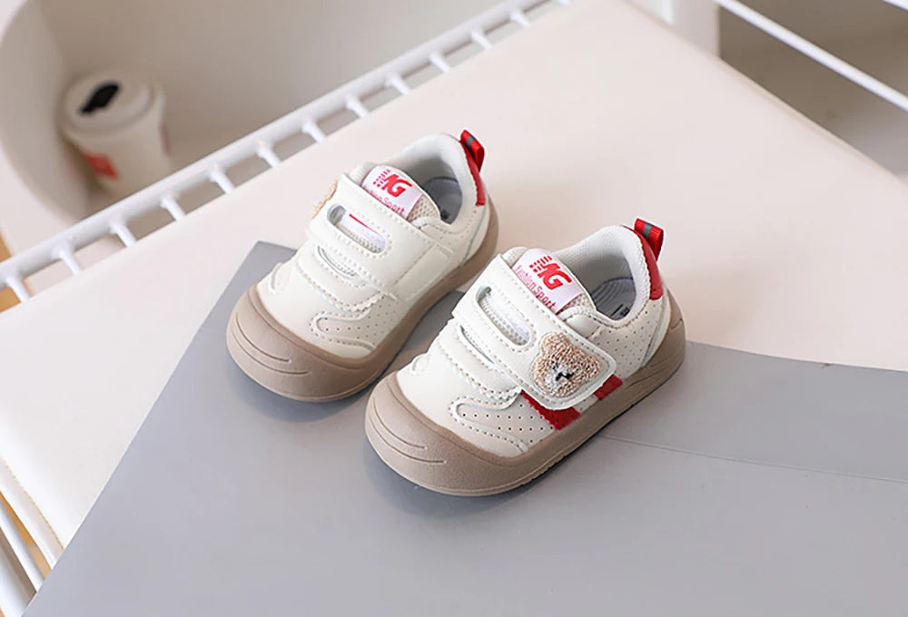 PU Leather Infant Girl's Sneakers