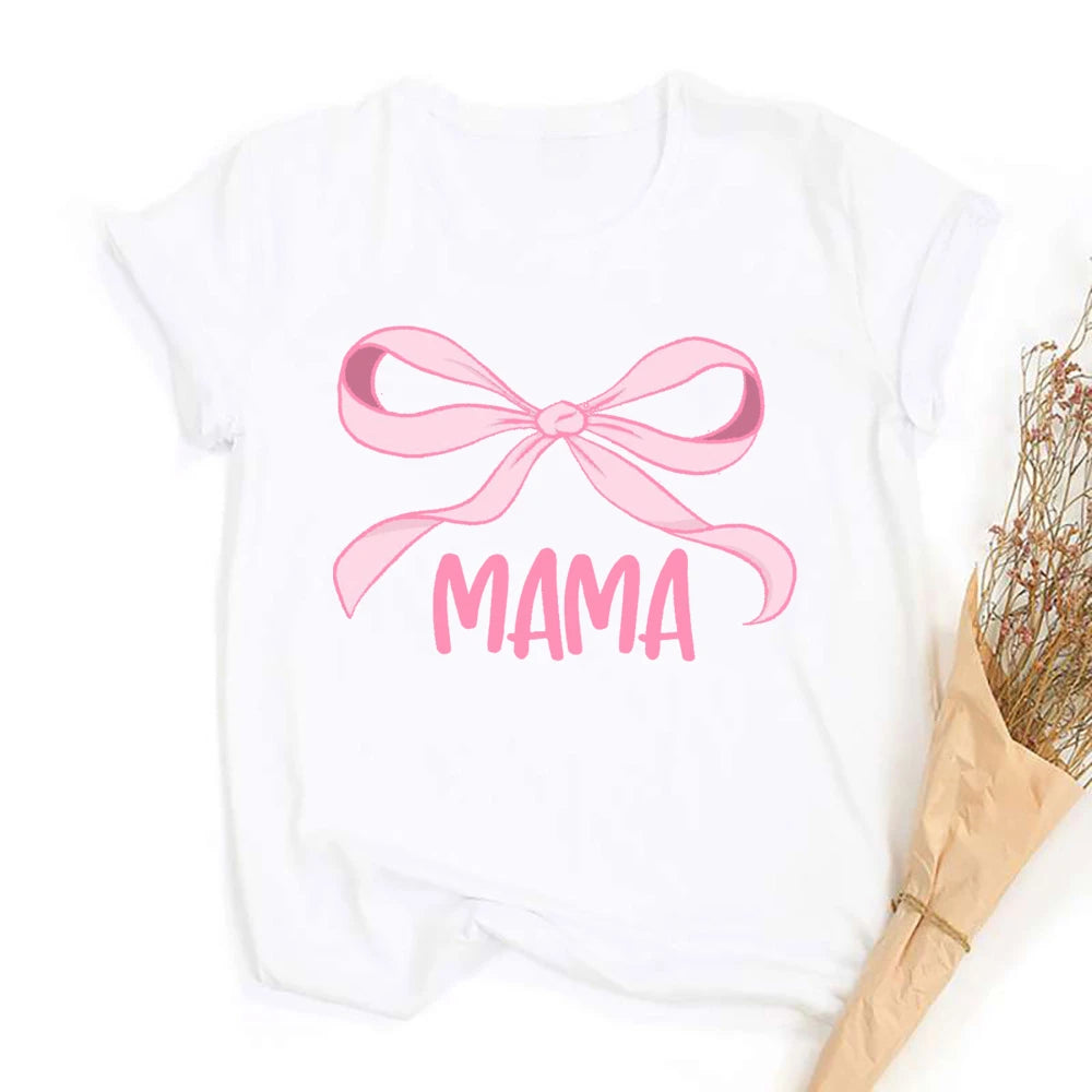 Mama Mimi Bow Print Family Matching Set