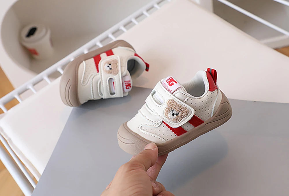 PU Leather Infant Girl's Sneakers