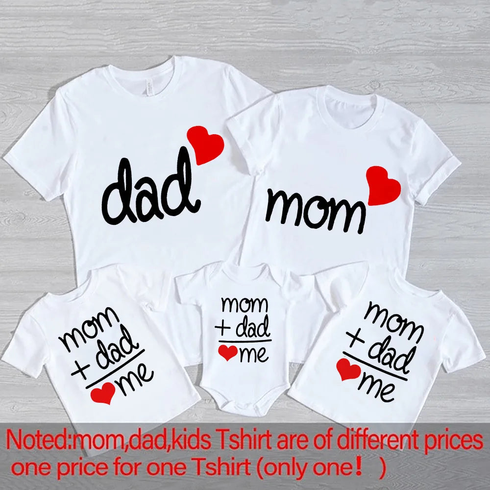 Mom Dad Me Family Matching Outfits Clothes Family Set