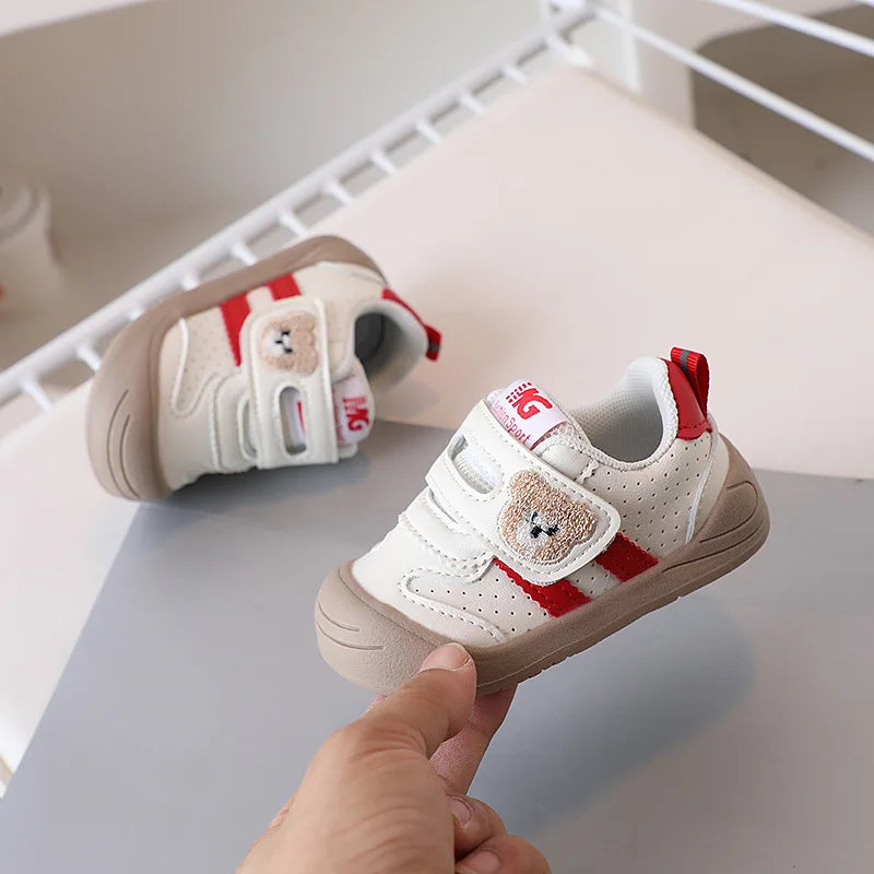 PU Leather Infant Girl's Sneakers