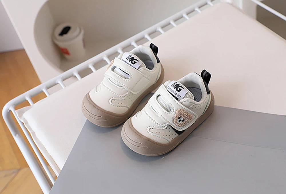 PU Leather Infant Girl's Sneakers