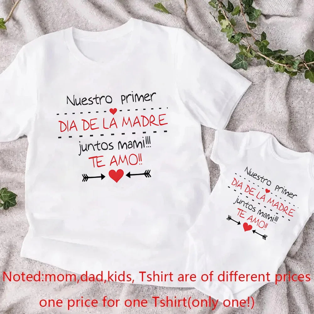 Fashion Outfit Mama T-shirt Baby Romper