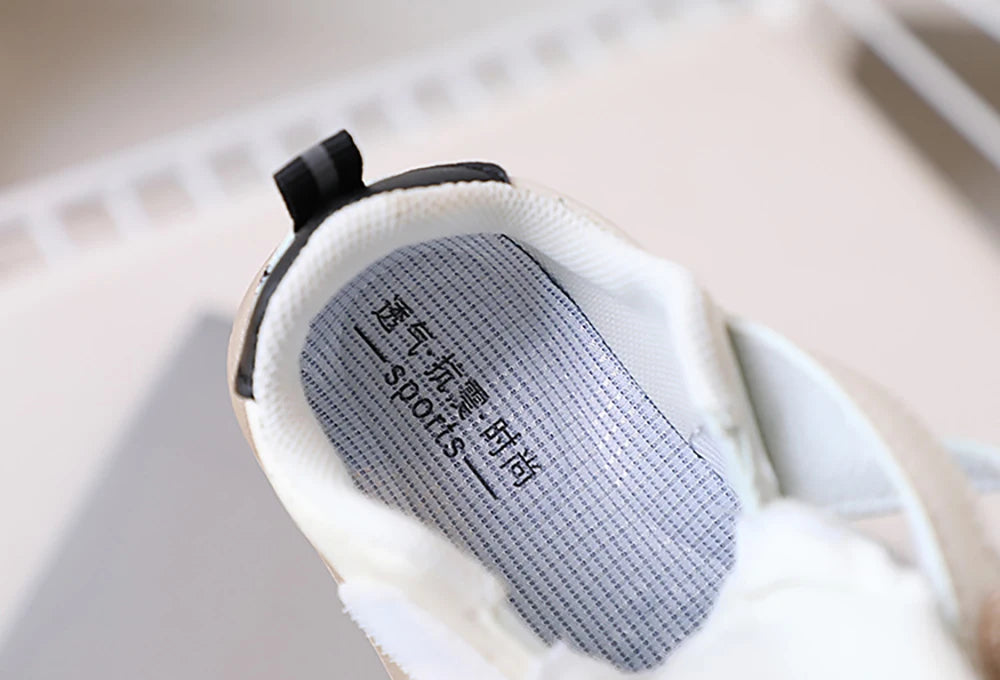 PU Leather Infant Girl's Sneakers