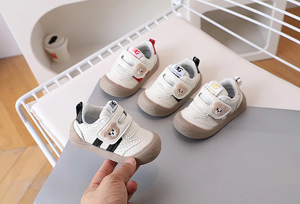 PU Leather Infant Girl's Sneakers
