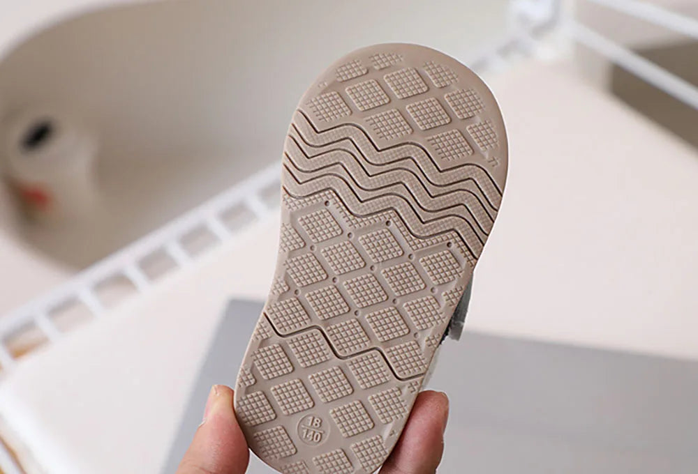 PU Leather Infant Girl's Sneakers