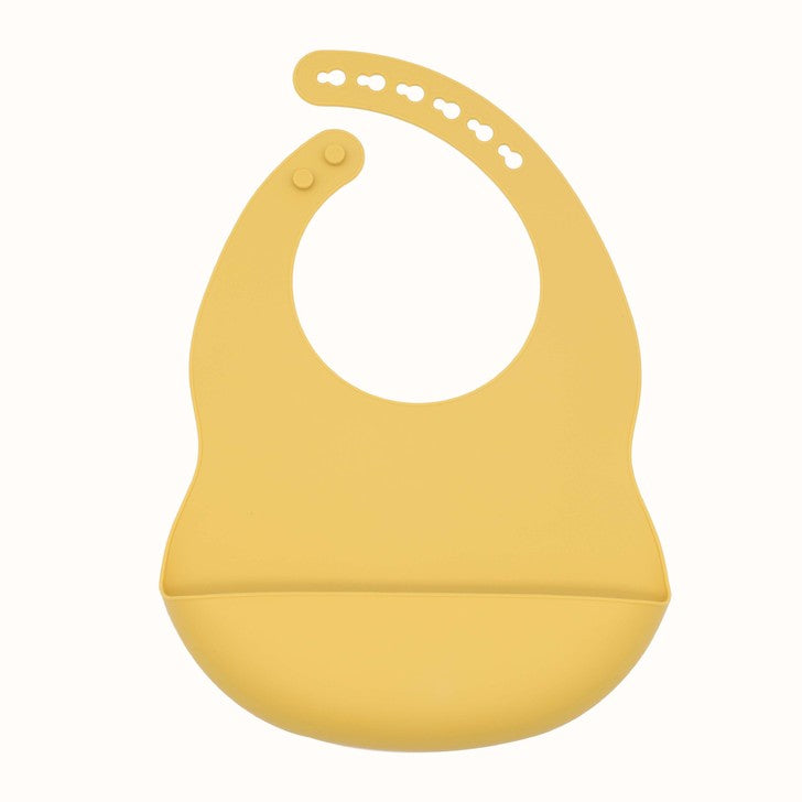 Baby Solid Color Food Grade Silicone Bibs-9