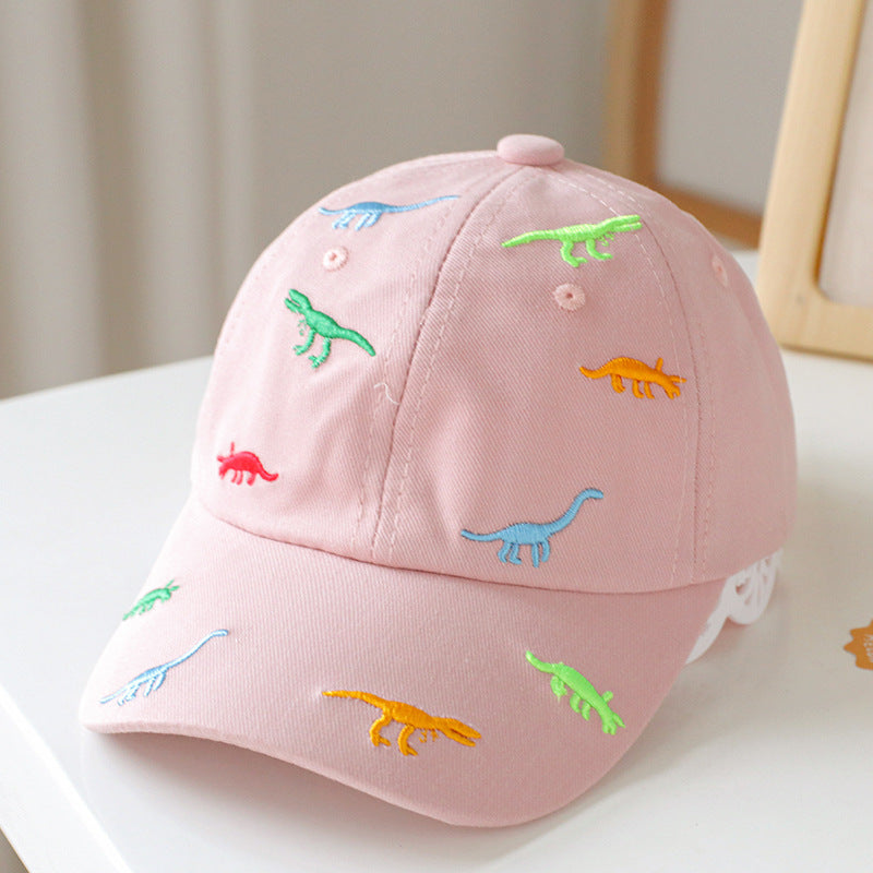 Baby Animal Embroidered Pattern Sunshade Peaked Hats-6