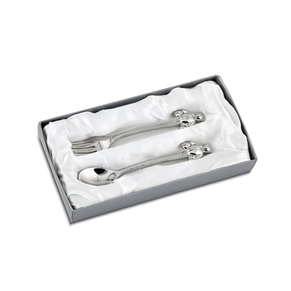 Teddy Bear Handle Baby Spoon & Fork Set-1