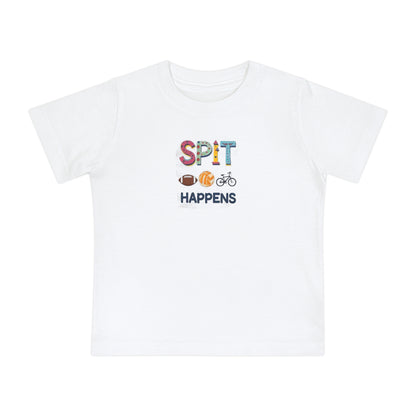 Funny Baby T-Shirt - Spit Happens