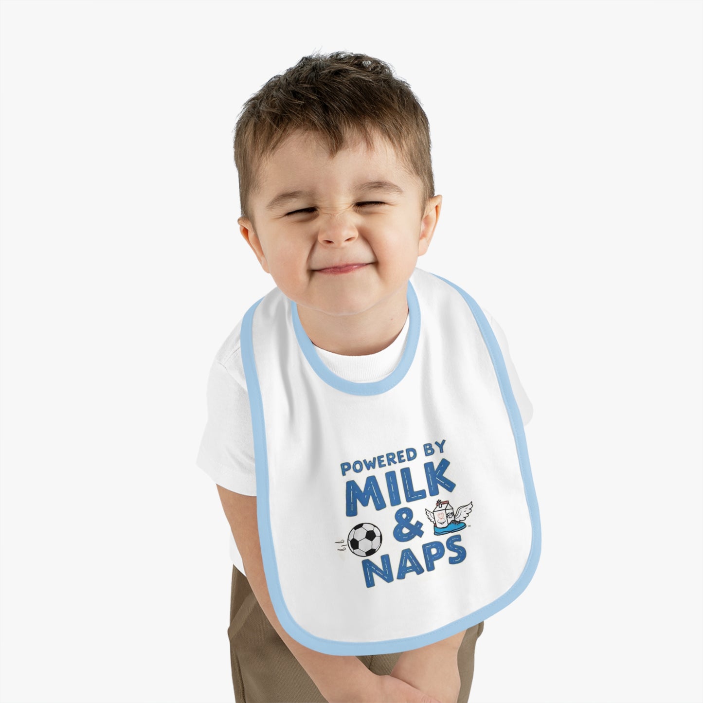 Cute Baby Bib - Powered by Milk & Naps