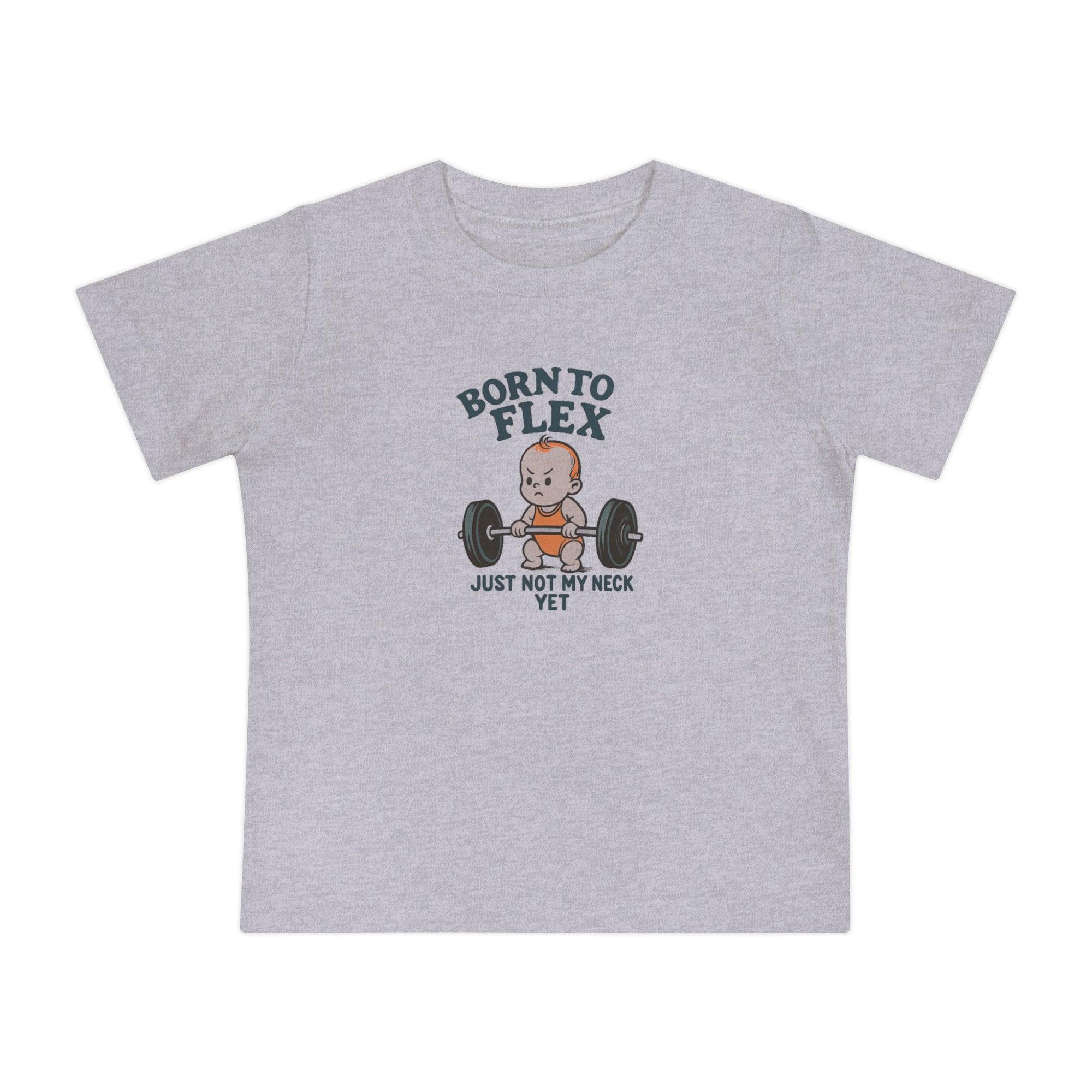 Cute Baby Gym T-Shirt, "Born to Flex" Infant Tee
