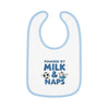 Cute Baby Bib - Powered by Milk & Naps