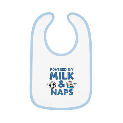 Cute Baby Bib - Powered by Milk & Naps