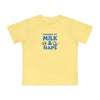 Powered by Milk & Naps Baby T-Shirt, Cute Baby Tee