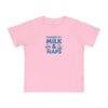 Powered by Milk & Naps Baby T-Shirt, Cute Baby Tee
