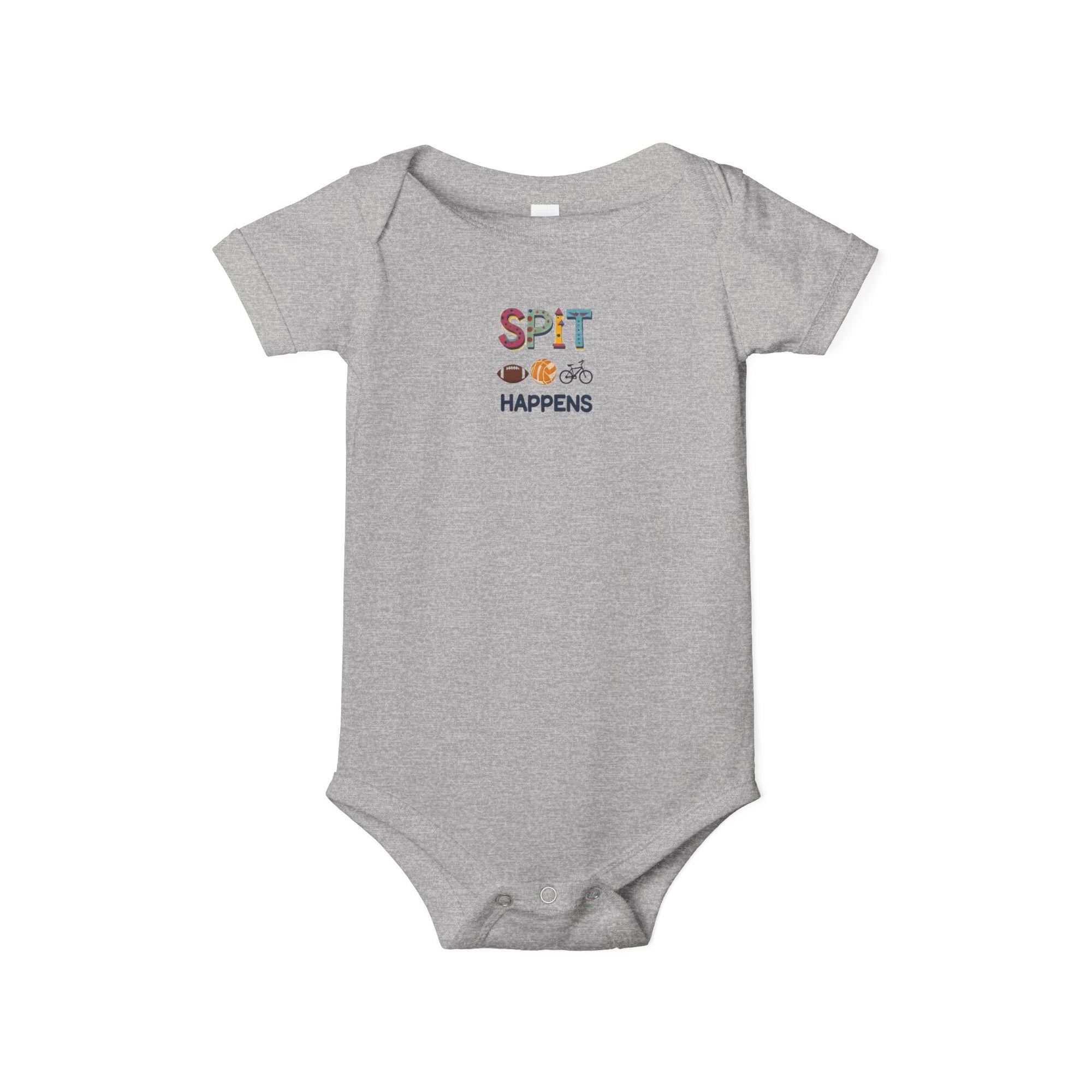 Funny Baby Bodysuit, Spit Happens Infant Onesie