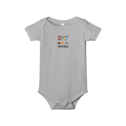 Funny Baby Bodysuit, Spit Happens Infant Onesie