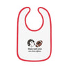 Cute Baby Bib with Love and Caffeine