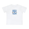 Powered by Milk & Naps Baby T-Shirt, Cute Baby Tee