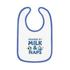Cute Baby Bib - Powered by Milk & Naps