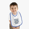 Cute Baby Bib with Alarm Clock Design