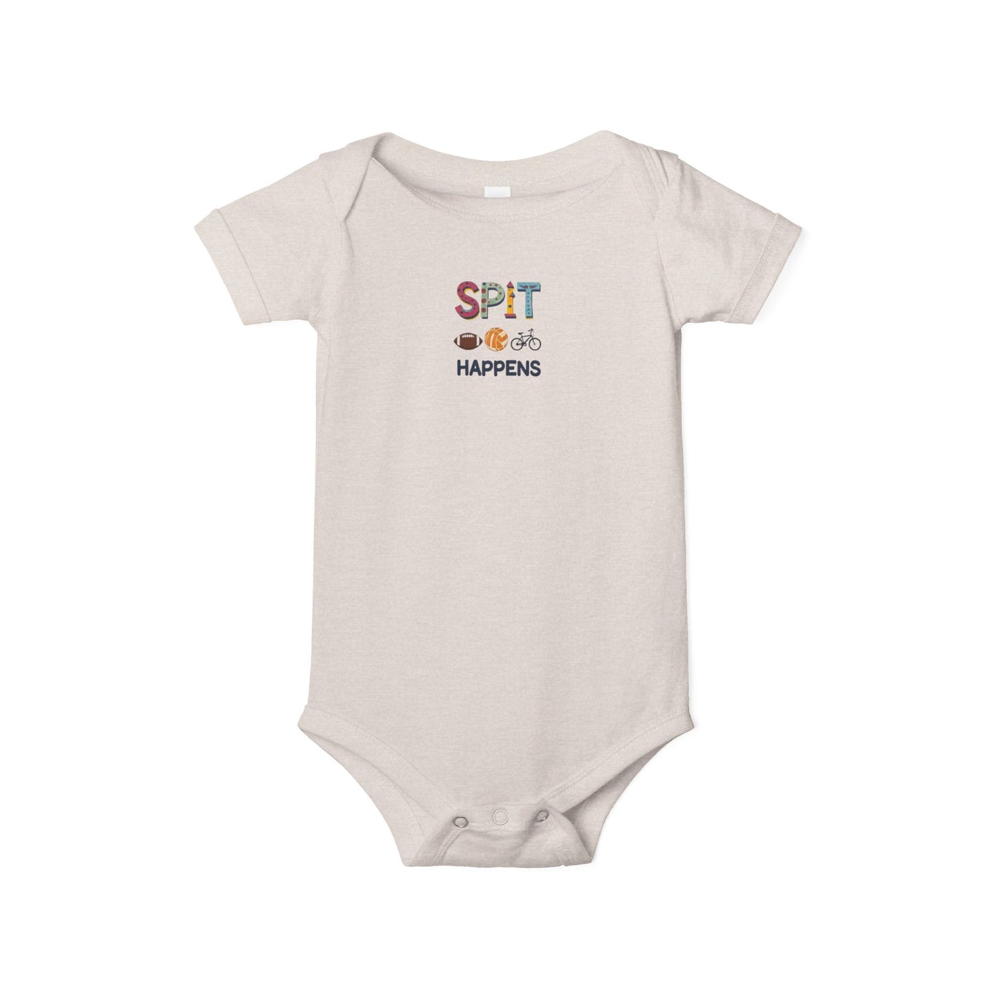 Funny Baby Bodysuit, Spit Happens Infant Onesie