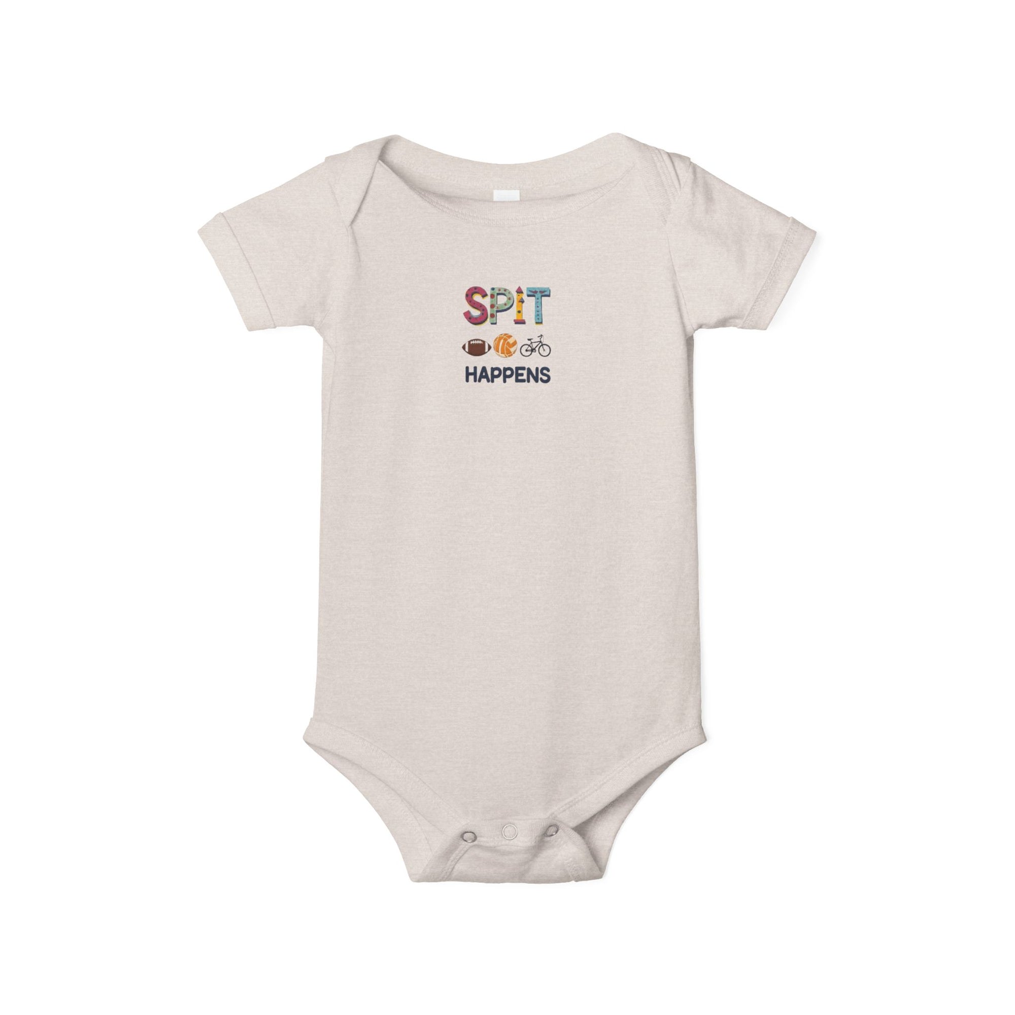 Funny Baby Bodysuit, Spit Happens Infant Onesie