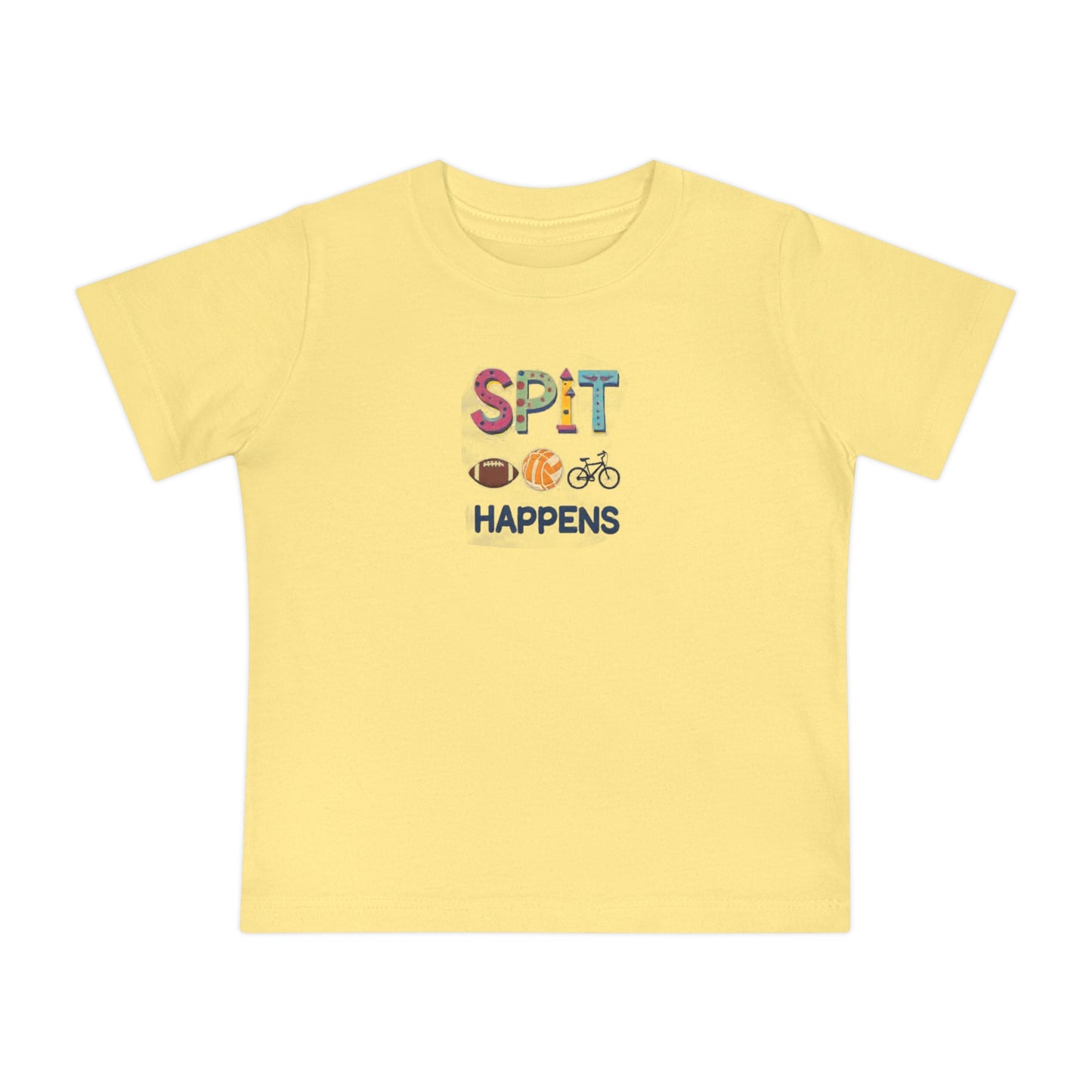 Funny Baby T-Shirt - Spit Happens