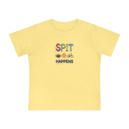 Funny Baby T-Shirt - Spit Happens