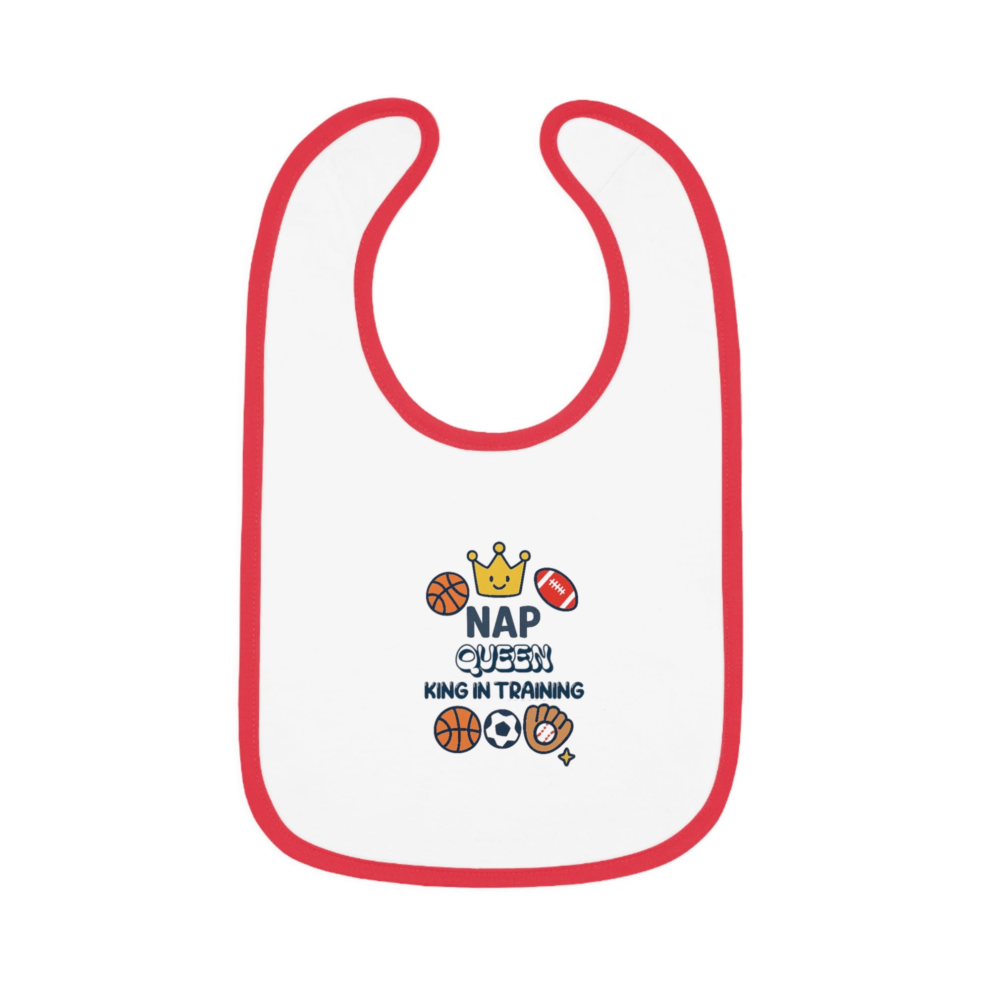 Baby Sports Bib Nap Queen in Training