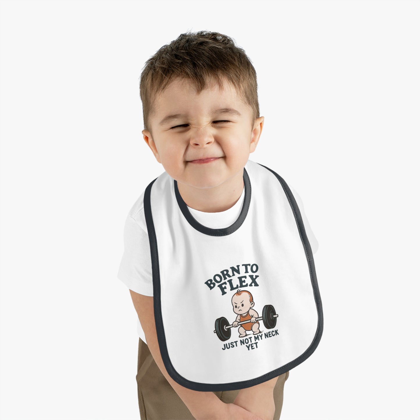 Baby Gym Bib - Cute Workout Bib for Infants