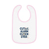 Cute Baby Bib with Alarm Clock Design