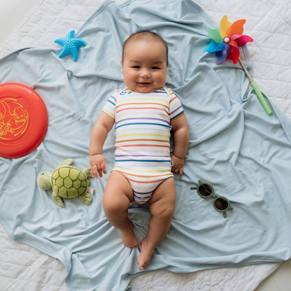 Bamboo Baby Capsule Gift Box - Rainbow Stripe & Sunflower-2