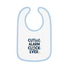 Cute Baby Bib with Alarm Clock Design