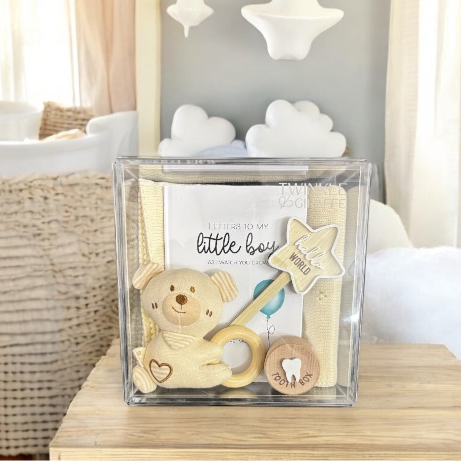 Baby Boy Acrylic Gift Box-0