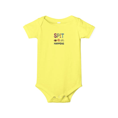Funny Baby Bodysuit, Spit Happens Infant Onesie