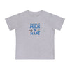 Powered by Milk & Naps Baby T-Shirt, Cute Baby Tee