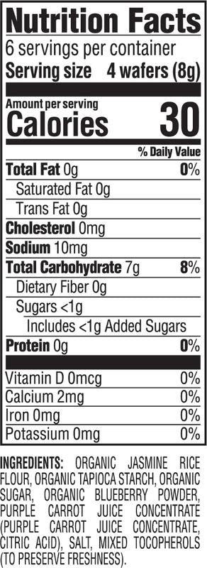 Happy Baby Teethers Teething Wafers Blueberry & Purple Carrot (6x1.7 OZ)-3