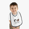 Cute Baby Bib with Love and Caffeine