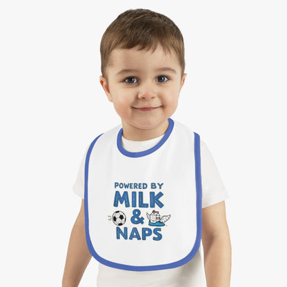 Cute Baby Bib - Powered by Milk & Naps