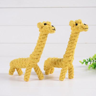 Giraffe Fun Bites: Wholesome Cotton Rope Toy For Small Dogs-0